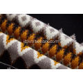 Sciarpa invernale a rombi jacquard lavorata a maglia da donna